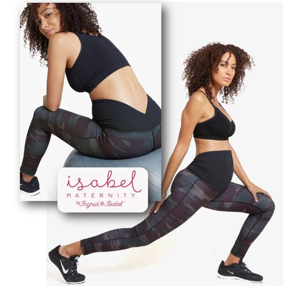 Ingrid & Isabel Pants - ISABEL MATERNITY Camo Active Legging XXL